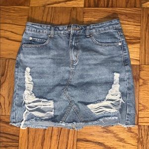 Windsor Denim A-line skirt